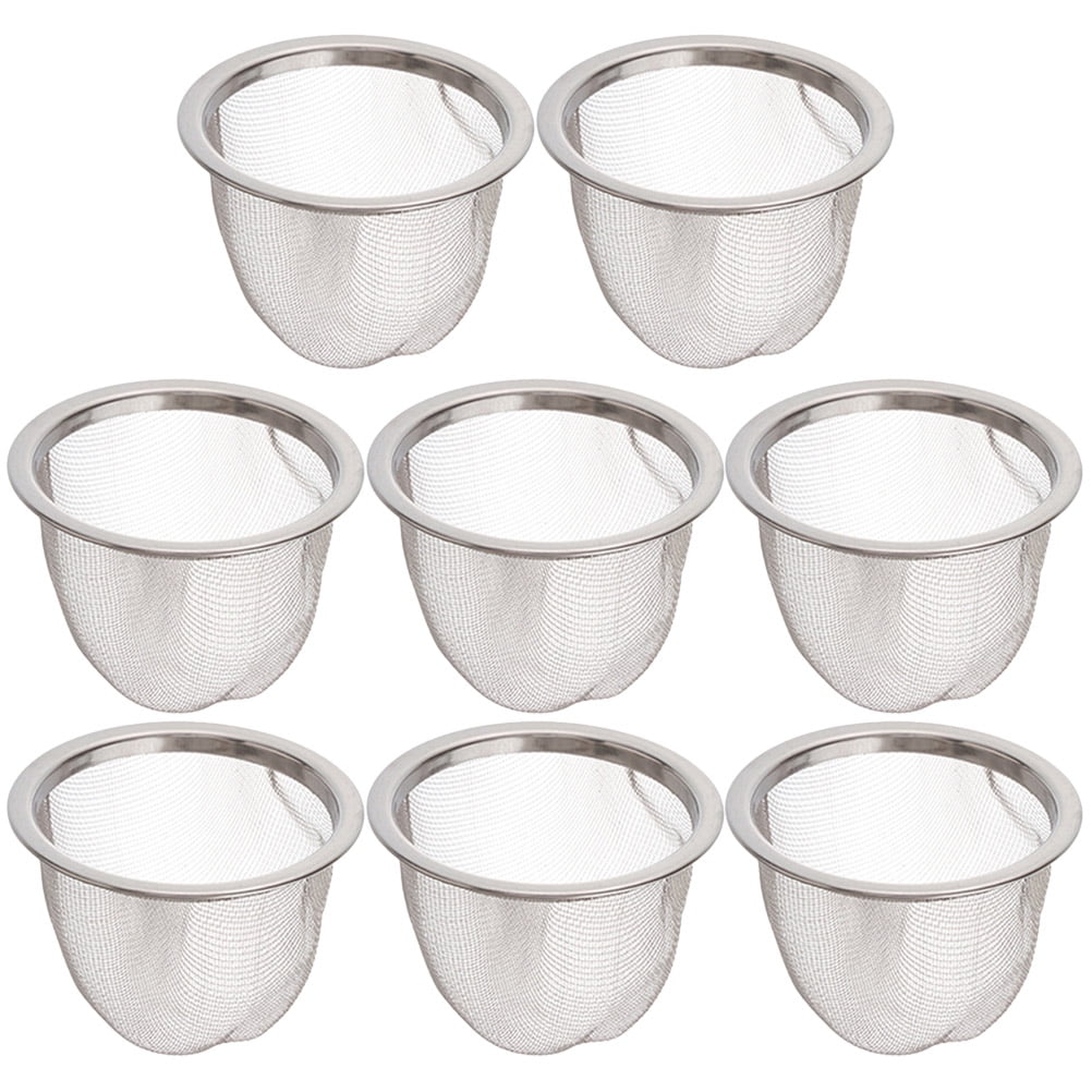 8pcs Stainless Steel Tea Strainer Insert Tea Infuser Tea Pot