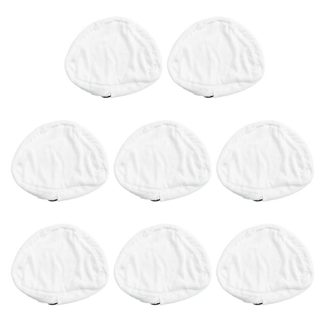 8pcs Steam Replacement Microfiber Mopping Pads Cleaning Pads Washable