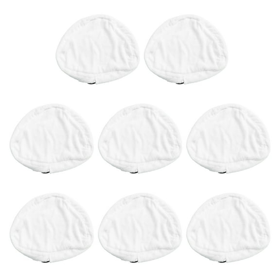 8pcs Steam Replacement Microfiber Mopping Pads Cleaning Pads Washable Cloth Covers for Steam Mop H2O X5