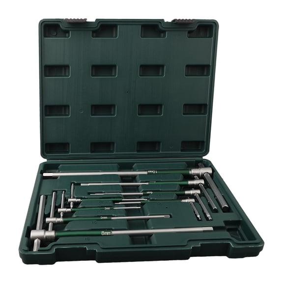 8pcs T-Shaped Spanner Set High-speed Rotating Hexagonal Sliding Rod Extension T-shaped Hand Tool Extended T-Socket Wrench