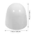 thumbnail image 1 of WRISTBIQUE 8pcs White ABS Universal Plastic Toilet Bolt Caps Screw Protection 1.5×1.4×1.4in, 1 of 6