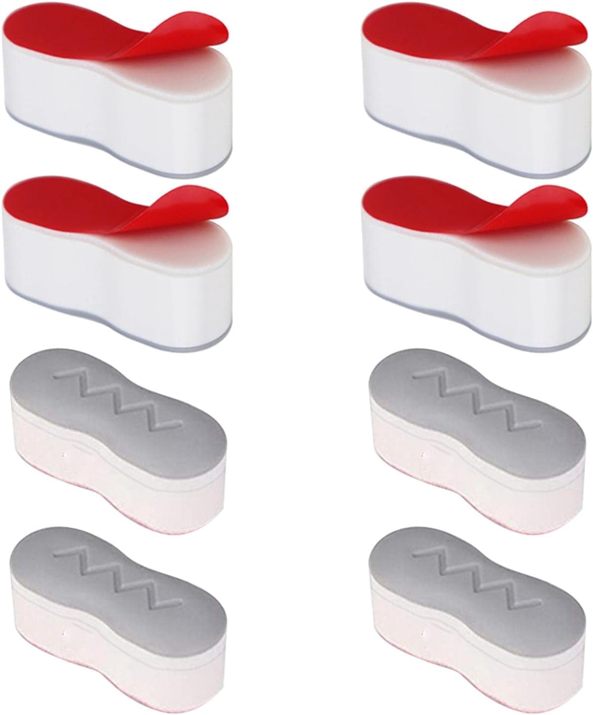 8-Pack Bidet Toilet Seat Bumpers – Universal Self-Adhesive Buffer Stoppers – Reduce Sliding & Noise – Strong ABS & TPE Material