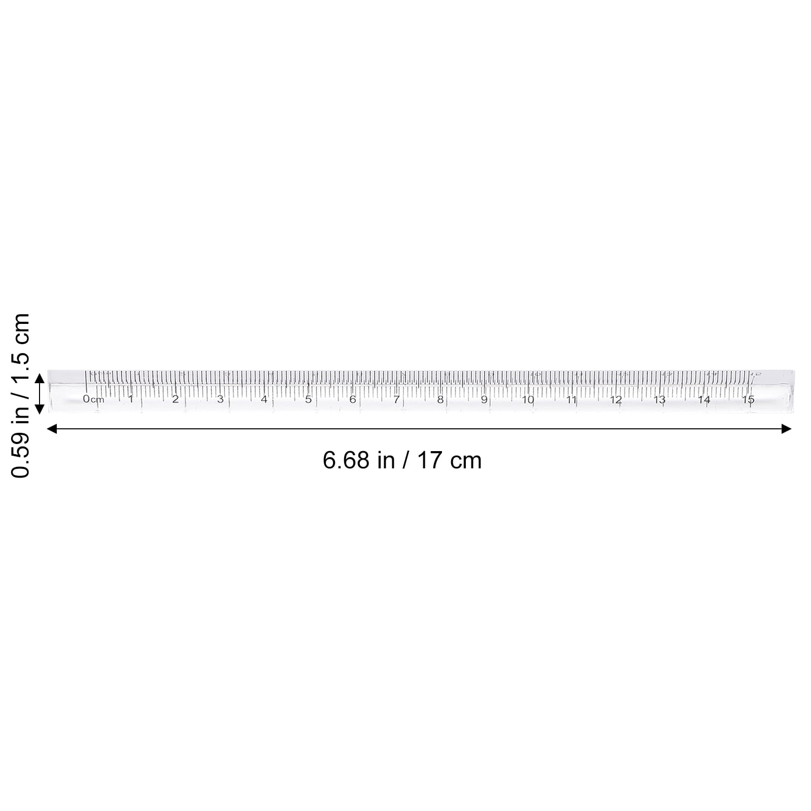 8pcs Triangular Rulers Clear Scale Rulers Students Drawing Rulers