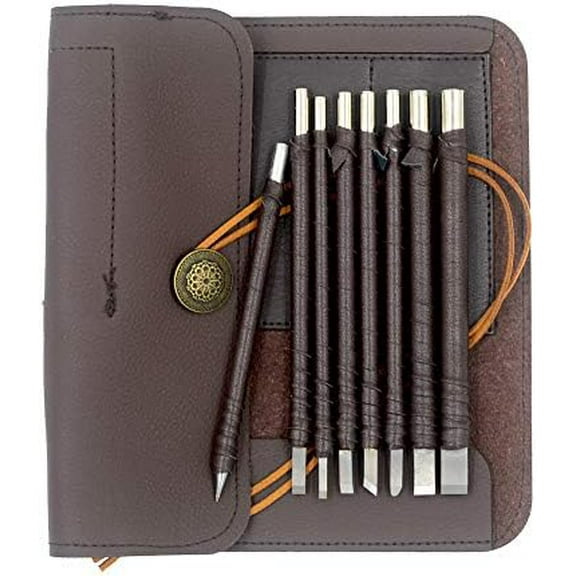 8pcs Tungsten Steel Soft Limestone and SlateStone Alabaster Carving Kit Engraving Carve Cutting Blade Chisel Tool Set for Stone Seal Graver$$Tools & Hardware Other