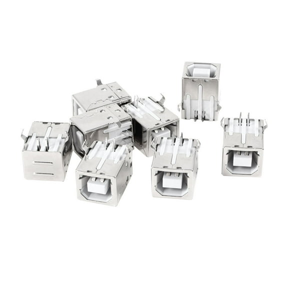 8pcs USB 2.0 B Female Printer Socket to 4Pin 90 Degree Connector for Computer