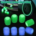 thumbnail image 1 of 8pcs Universal Fluorescent Luminous Tire Valve Stem Cap Car Tire Valve Cap, 1 of 7