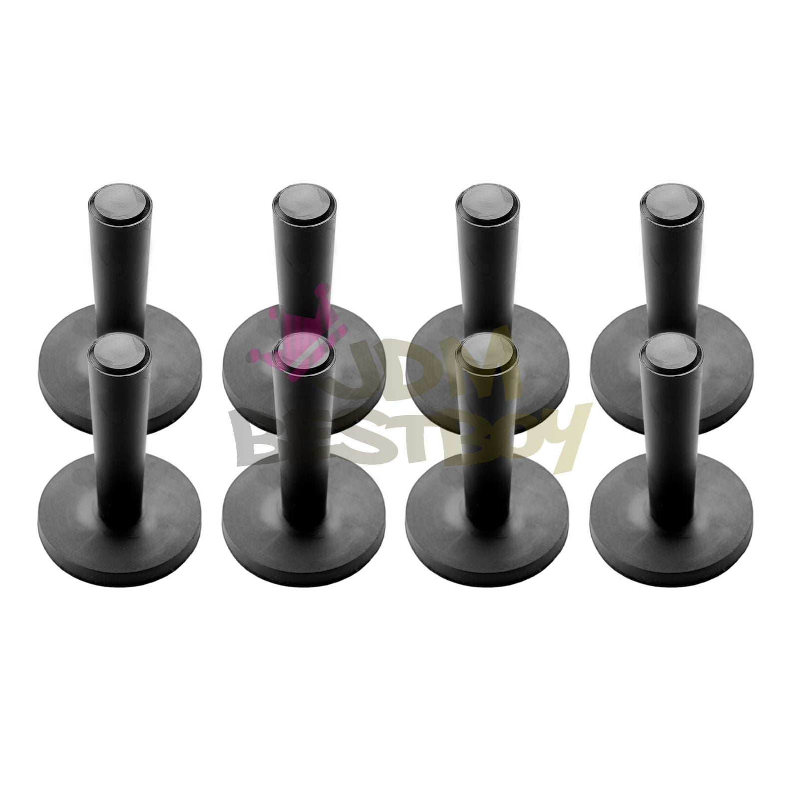 "Give Wildlife A Brake" Car Magnet - 5.5 Inch Round Bumper Display, Black/White/Green Design