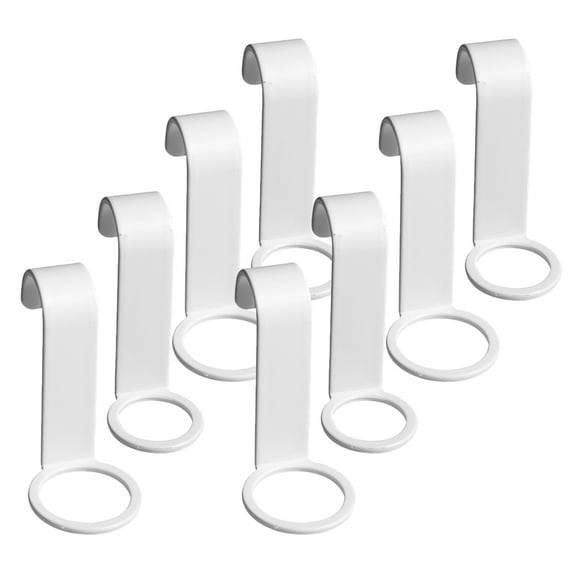 8pcs Wall Mounted Hook Shower Bottle Holder Bathroom Hook Lotion Bottle Hooks