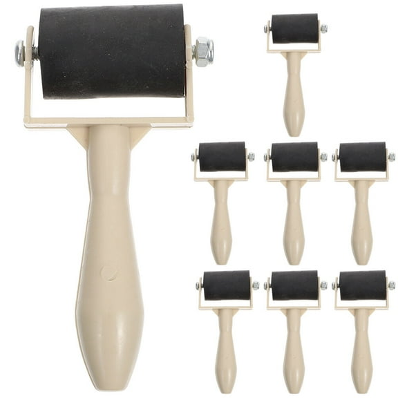 8pcs Wear-resistant Brayers Portable Brayer Rollers Household Craft Rollers Children Accessory