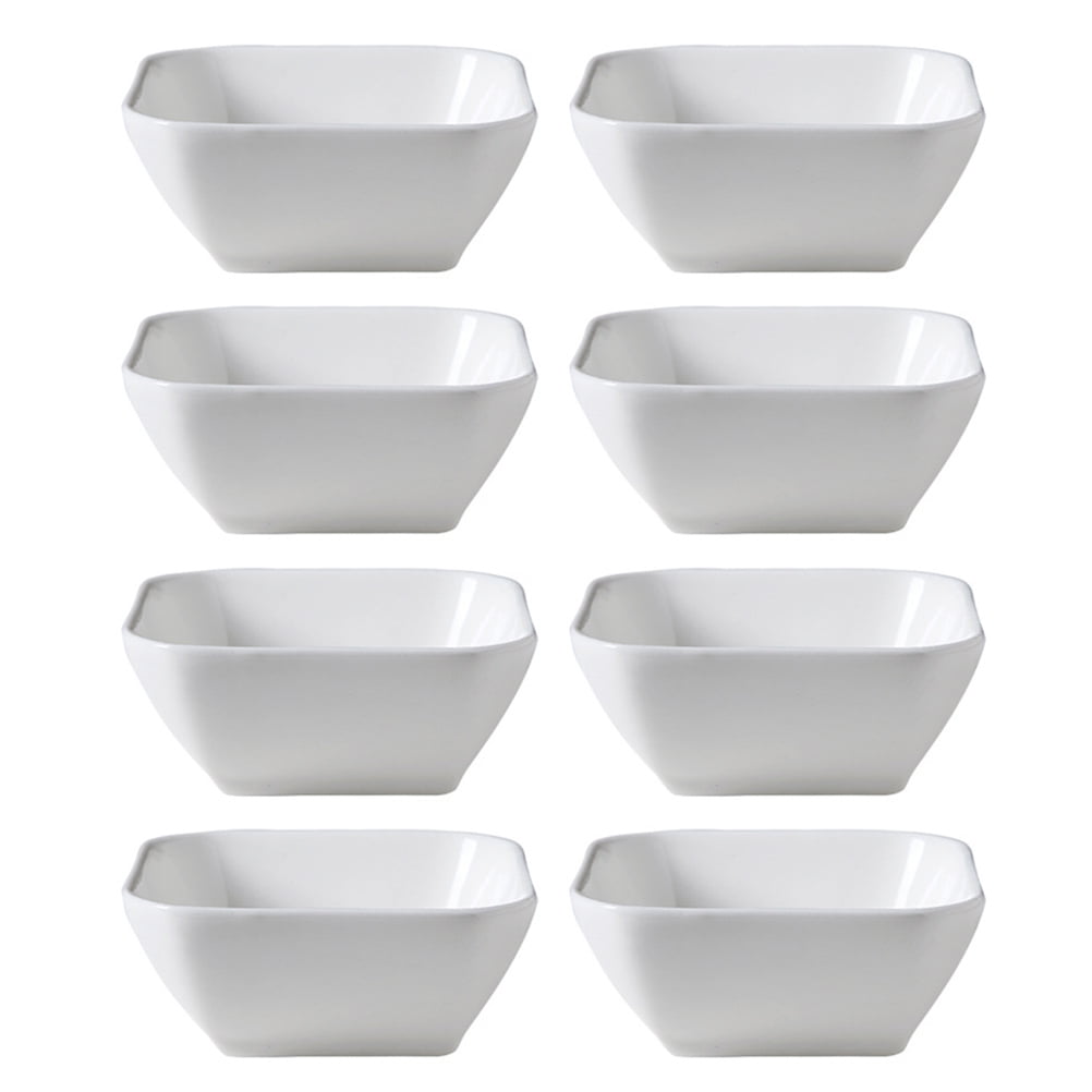 8pcs White Dipping Sauce Bowls Ceramic Sauce Dishes Sushi Dipping Bowls