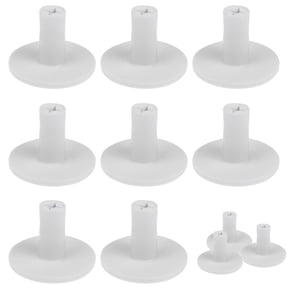 8pcs White Golf Rubber Tees Holder - Stable TPR for Driving Range
