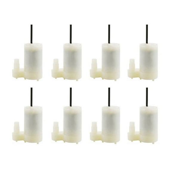 8pcs White Silent Mini Submersible Pump for DC3V 5V Computer Water Cooling USB Powered Vertical