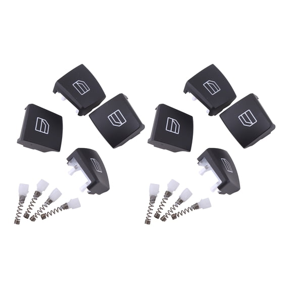 Gsuatey 8PCS Window switch button cover for Benz C/E/GLK/A/B/CLA/GL/GLA/GLE/GLS/M/G 2004-2019, OE: A2049055402