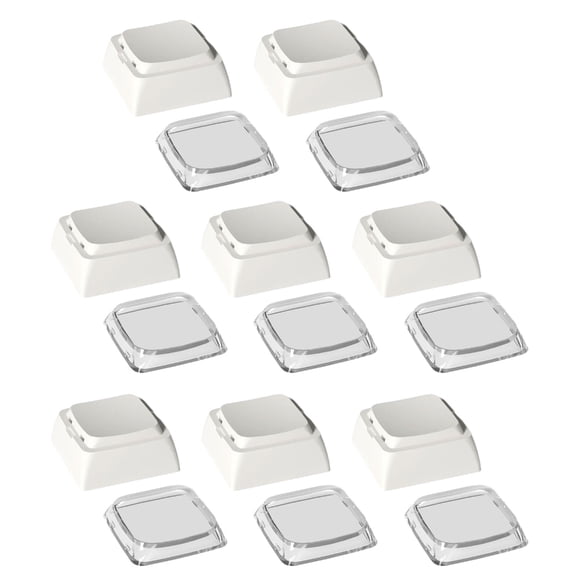 8pcs XDA Height Backlight Keycap Set for Mechanical Keyboards with Durability PBT+PC in Classical Color