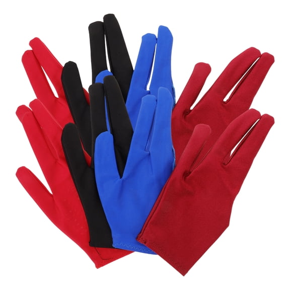 8pcs Yoyo Glove Three-finger Gloves For Yoyo Enthusiasts And Billiard Training Snooker Glove Snooker Sports Glove Breathable Glove Elastic Billiard Glove