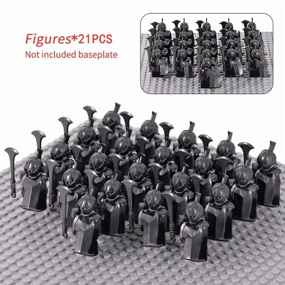 8pcs/lot The Elves Soldier Orcs Army Figures LOTR Armor Guard Warrior Archer Medieval Knights Building Blocks Bricks toys gifts