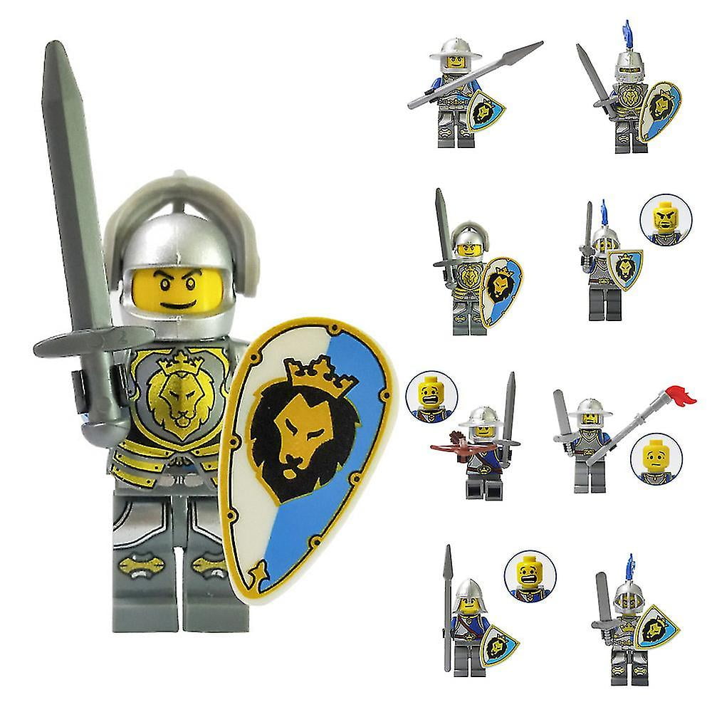 8pcs set Knight Action Figures Kids Gift Block Toys With Medieval Weapons For Lego A Walmart