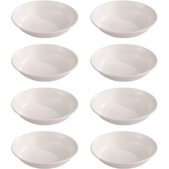 8pcs small dipping saucer Round small dipping saucer about 8.5cm*2.2cm seasoning plate