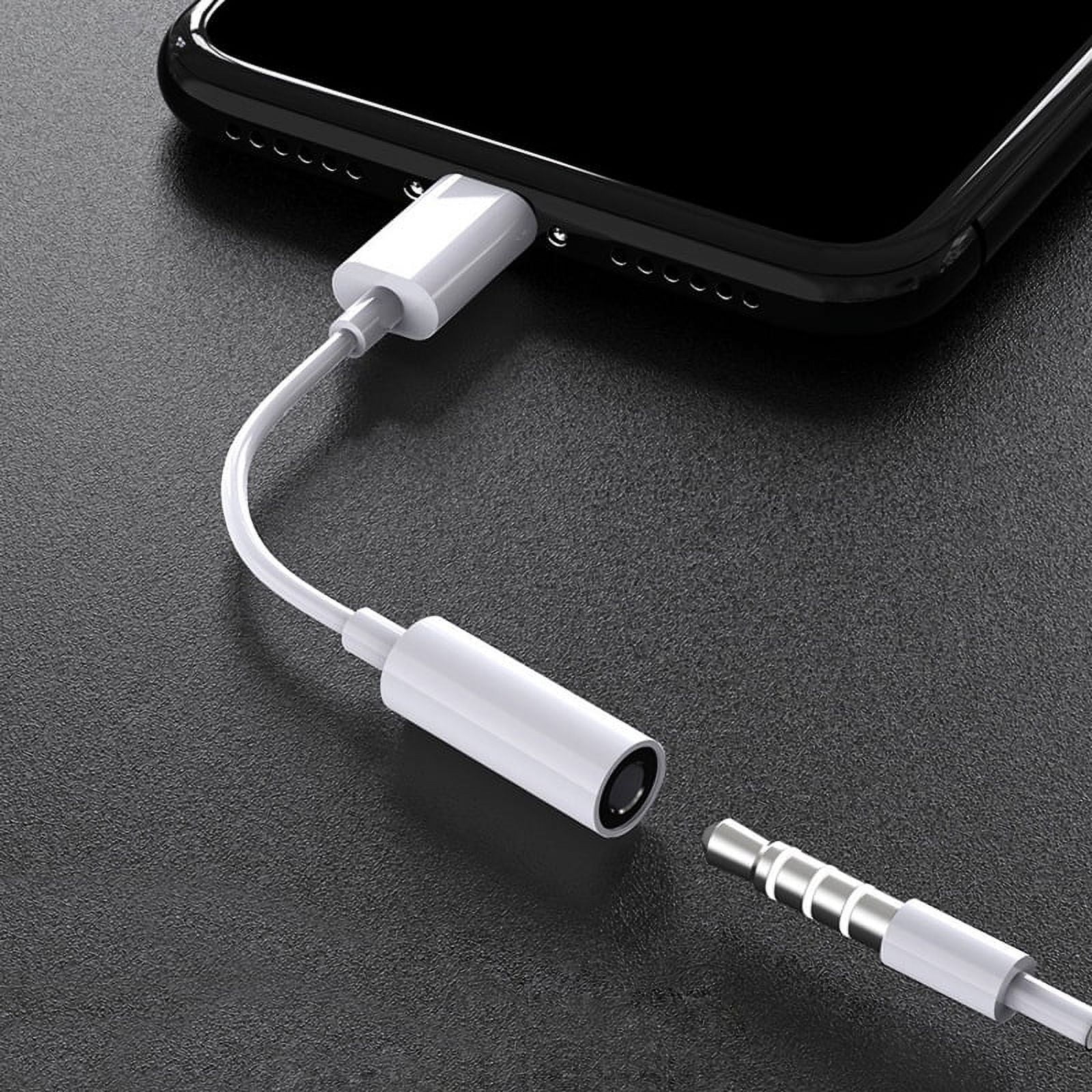 8pin to 3.5mm AUX Adapter For iPhone 13 12 11 Pro Max Mini XS XR X