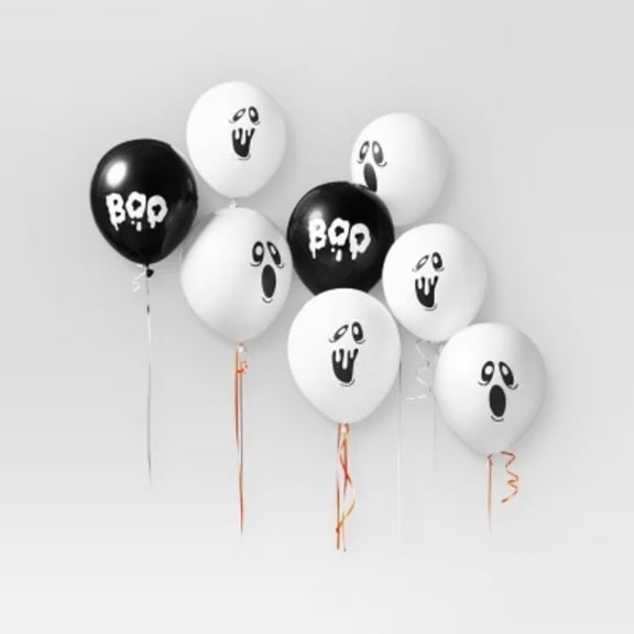 8pk Ghosts Balloon Set - Hyde and EEK! Boutique