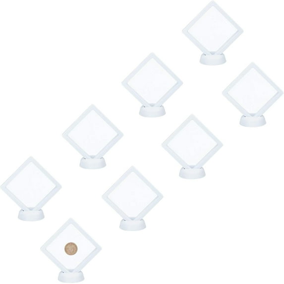 Coin Display Stand - Set Of 5-3D Floating Frame Display Holder