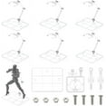thumbnail image 1 of 8sets Clear Plastic Model Assembled Action Figure Display Holders Model Support Stands with Iron Findings Rectangle 9.3x7.3x11cm, 1 of 9