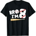 thumbnail image 1 of 8th Birthday Shirt Boy Bro I'm 8 Year Old Baseball Theme Vintage Gifts T-shirt, 1 of 2