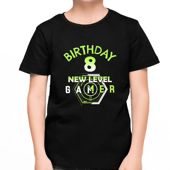 8th Birthday Shirt Boys Birthday Shirt Gamer 8th Birthday Gamer Shirts for Boys Birthday Shirt