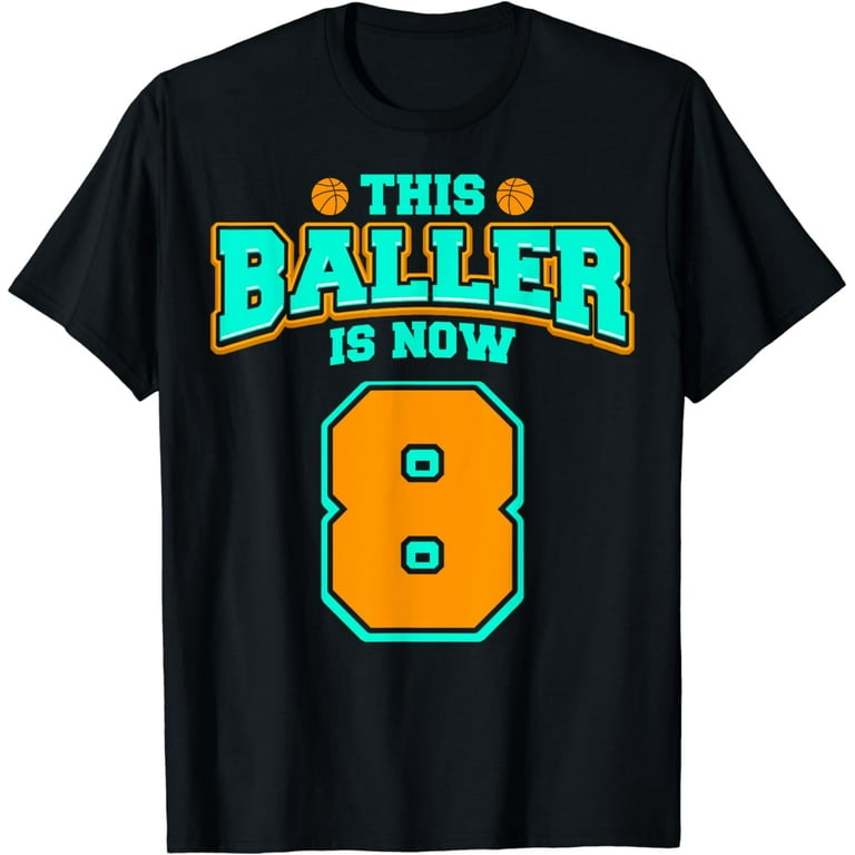 8th Birthday Basketball T-Shirt Funny 8 Years Old Kids Gift 8th Birthday Basketball T-Shirt Funny 8 Years Old Kids Gift