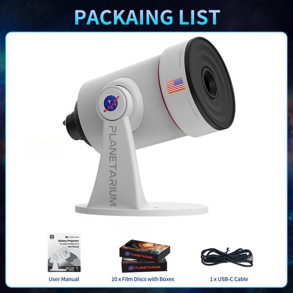 8th Gen Upgraded Galaxy Star Projector | 360° Rotating HD Nebula Ceiling Projector | Adjustable Brightness & Timer | Space-Themed for Bedroom & Living Room Decor