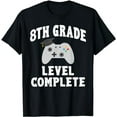 thumbnail image 1 of 8th Grade Level Complete Gamer Class Of 2023 Graduation T-Shirt, 1 of 5