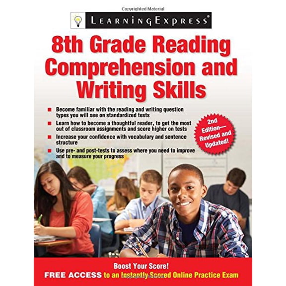 Pre-Owned 8th Grade Reading Comprehension and Writing Skills (Paperback) 1576859487 9781576859483