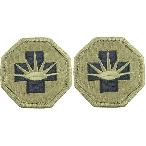 8th Medical Brigade OCP Patch With Hook Fastener - Pair