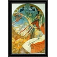 thumbnail image 1 of 8th Sokol Festival 28x40 Large Black Ornate Wood Framed Canvas Art by Alphonse Mucha, 1 of 2