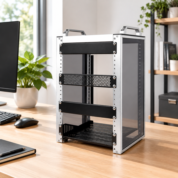 8u Network Rack 10 Inch Mini Server For Servers Audio And Video Deskpi Rackmate T1 7.87 Depth
