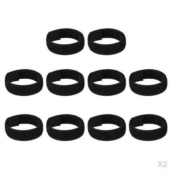 8x Adjustable Noise Free Crow Collar for Poultry Hen Chicken Black