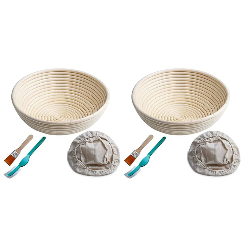 8x Bread Proofing Basket By Caesar Bread, 10 Inch Round