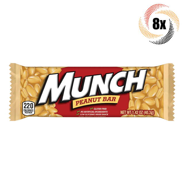 8x Bars Munch Peanut Candy Bars | 1.42oz | Gluten Free | Fast Shipping!