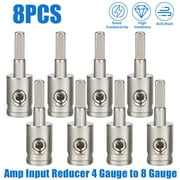 8x Car Audio Amp Input Reducer 4 Gauge to 8 Gauge Wire Reducer Power and Ground