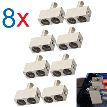 Octoder 4-Pack 1/0 AWG To 1/0 Gauge Offset Amp Input Reducers – Car Audio Power/Ground Adapters