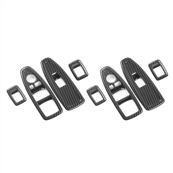 8x Car Window Glass Lift Button Decoration Panel Trim Cover for 1 3 Series 3GT F20 F30 F31 F34 F36