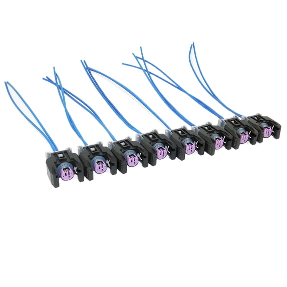 Fuel Tech Injector Pin 8x Connector 2-way 2 pin for Fuel Injector 13816706 Delphi - Walmart.com