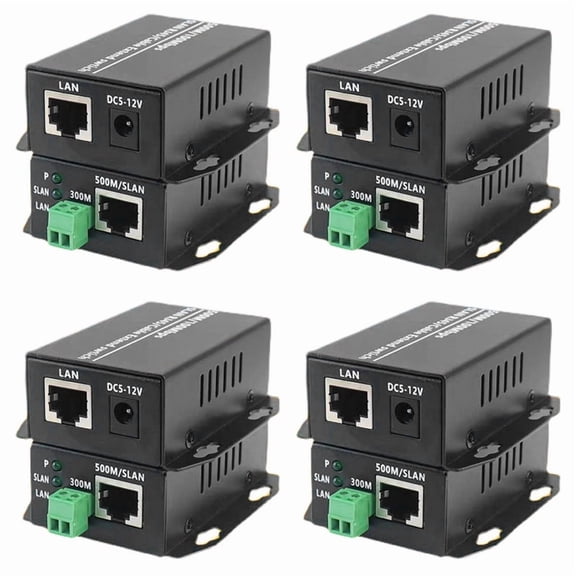 8x Ethernet over Twisted Pair Converter -Ethernet Extender over Twisted Line Phone Wire Line, RJ45 LAN Network Booster