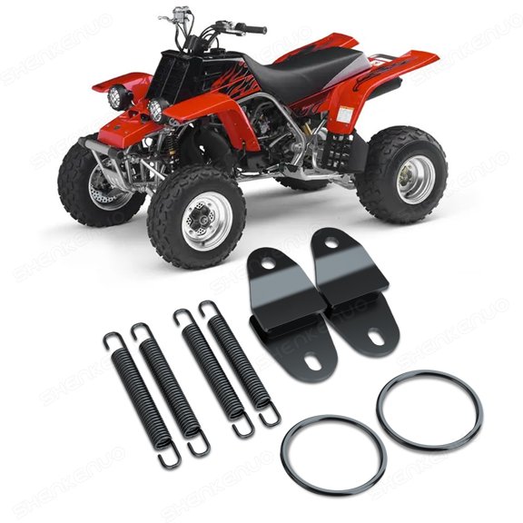 8x Exhaust Muffler Pipe Springs Stays Mounts Hangers for Yamaha Banshee YFZ350