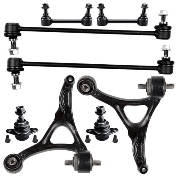 8x For Volvo 03-11 XC90 Front Lower Control Arms Sway Bars Ball Joints
