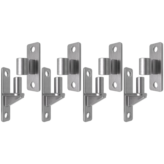 8x Gate Hinges, 304 Stainless Steel Gate Hinge, One-Piece Heavy Duty 5/8 Inch Pin,Load-Bearing Up to 600 Lbs