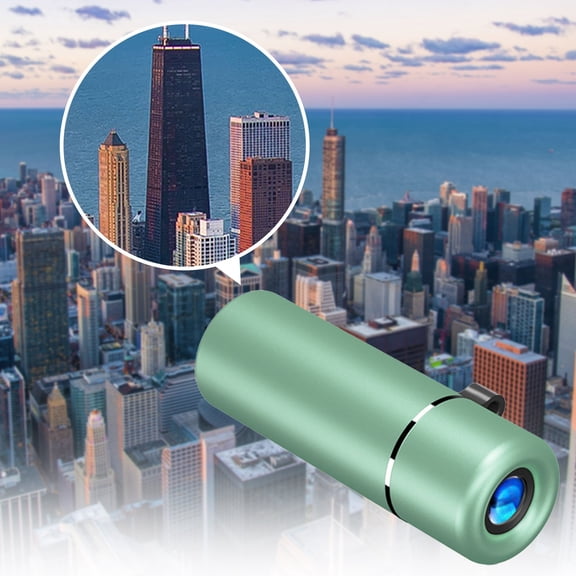 8x HD Monocular Telescope, Full Optical Glass Lens Telephoto Scope, BAK4 Prism 22mm Objective Telescope, Compact Pocket Telescope, High Transparency Telescope for Concerts and Outdoor Activities