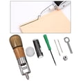 thumbnail image 1 of 8x Handmade Leather Sewing Awl Set Wooden Handle Hand Stitcher Stitching Shoe Repair for DIY Process, 1 of 10