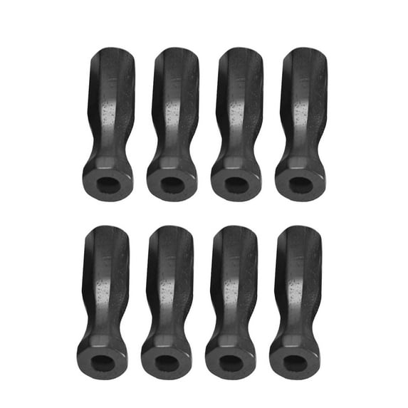 8x Soccer Table Handles Foosball Handle Grip Wooden Durable Accessory Foosball Handle Rod Replacements for Game Kids Indoor Foosball Tables black