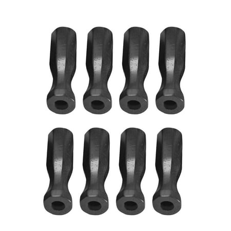 8x Soccer Table Handles Foosball Handle Rod Part Wooden Lightweight Accessory Foosball Handle Grip for Indoor Standard Foosball Tables Child black